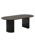 Boavista Esstisch Dekorpapier Esstisch Living Nordic 100x210x75 cm dunkelbraun