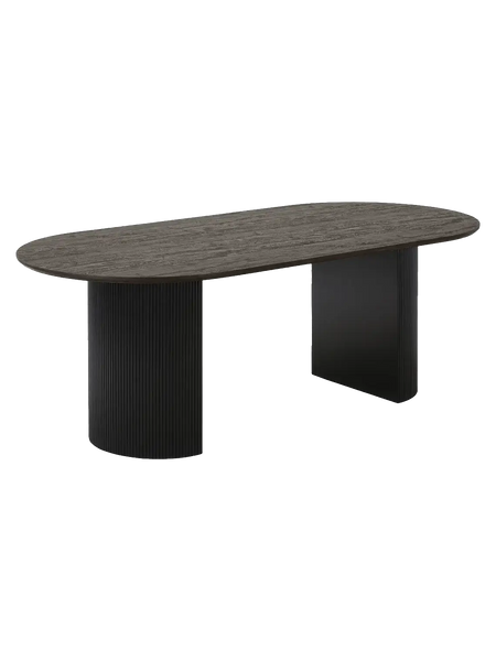 Boavista Esstisch Dekorpapier Esstisch Living Nordic 100x210x75 cm dunkelbraun