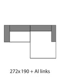 Sofa | Uptown 2.0 – Ecksofa 1,5-Sitzer mit Armlehne links – Longchair long groß mit Armlehne rechts - von Candy Polstermöbel online kaufen bei LIVINGforme.