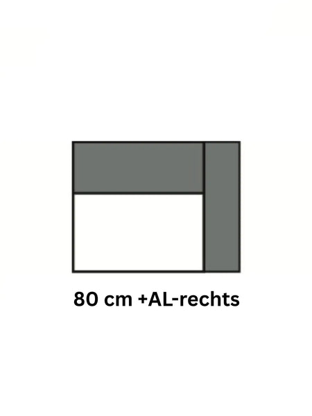 Sofa | High End 2.0 – 1-Sitzer medium mit Armlehne rechts - von Candy Polstermöbel online kaufen bei LIVINGforme.