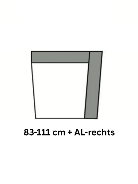 Sofa | High End 2.0 – Trapezelement 1,5 medium mit Armlehne rechts - von Candy Polstermöbel online kaufen bei LIVINGforme.