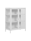 Vitrine | Brisbane Vitrine weiß, 80 x 40 x 101 cm - von House Nordic online kaufen bei LIVINGforme.