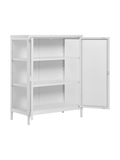 Vitrine | Brisbane Vitrine weiß, 80 x 40 x 101 cm - von House Nordic online kaufen bei LIVINGforme.