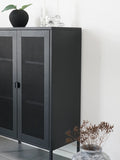 Melbourne Vitrine Stahl, schwarz Vitrine Living Nordic