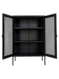 Melbourne Vitrine Stahl, schwarz Vitrine Living Nordic
