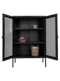Melbourne Vitrine Stahl, schwarz Vitrine Living Nordic