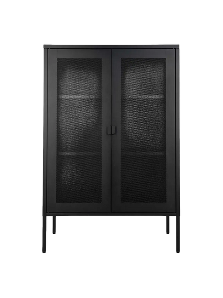 Melbourne Vitrine Stahl, schwarz Vitrine Living Nordic