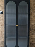 Adelaide Vitrine Stahl/Glas, schwarz Vitrine Living Nordic