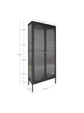 Adelaide Vitrine Stahl/Glas, schwarz Vitrine Living Nordic