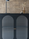 Adelaide Vitrine Stahl/Glas, schwarz Vitrine Living Nordic