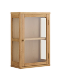 Zamora Hängeschrank Eiche/Eichenfurnier/Sicherheitsglas Hängevitrine Living Nordic natur