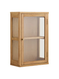 Zamora Hängeschrank Eiche/Eichenfurnier/Sicherheitsglas Hängevitrine Living Nordic
