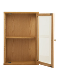 Zamora Hängeschrank Eiche/Eichenfurnier/Sicherheitsglas Hängevitrine Living Nordic