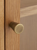Zamora Hängeschrank Eiche/Eichenfurnier/Sicherheitsglas Hängevitrine Living Nordic