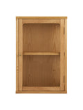 Zamora Hängeschrank Eiche/Eichenfurnier/Sicherheitsglas Hängevitrine Living Nordic
