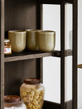 Zamora Hängeschrank Eiche/Eichenfurnier/Sicherheitsglas Hängevitrine Living Nordic