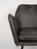 Bon Loungesessel in Dunkelgrau, Detail