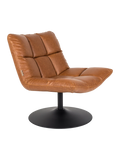 Bar Loungesessel Kunstleder Braun, Ansicht 1