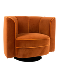 Flower Loungesessel in Orange, Ansicht 2
