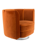 Flower Loungesessel in Orange, Ansicht 3