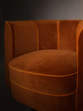 Flower Loungesessel in Orange, Detail
