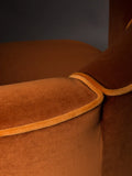 Flower Loungesessel in Orange, Detail