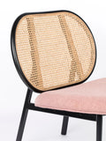 Spike Loungesessel in Natur/Rosa, Detail