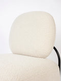 Polly Loungesessel Teddy Creme, Detail