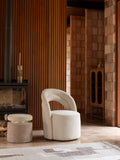 Seina Loungesessel Beige im Raum