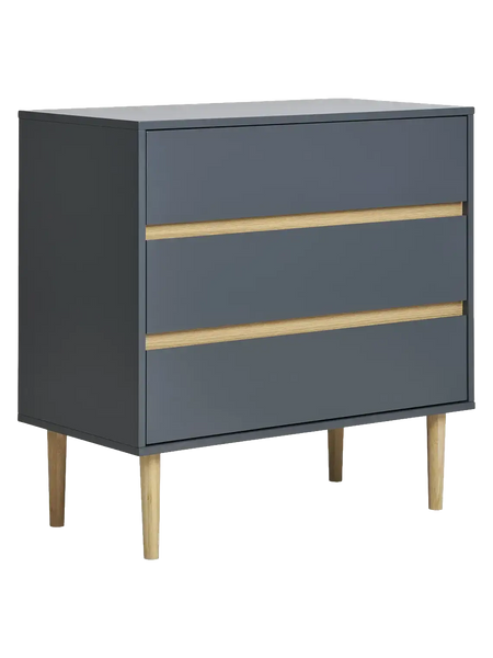 Bisley Kommode lackiertes Holz, dunkelgrau Kommode Living Nordic