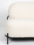 Polly 2-Sitzer Sofa Teddy Creme, Detail