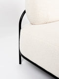 Polly 2-Sitzer Sofa Teddy Creme, Detail