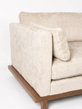 Blossom Sofa in Sand/Walnuss, Detail