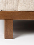 Blossom Sofa in Sand/Walnuss, Detail