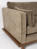 Blossom Sofa in Moosgrün/Walnuss, Detail