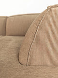 Fat Freddy Rib Ecksofa in Karamell, Detail