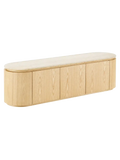 Larvik TV-Bank Granit/Eschenfurnier, natur/off-weiß TV-Bank Living Nordic