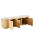 Larvik TV-Bank Granit/Eschenfurnier, natur/off-weiß TV-Bank Living Nordic