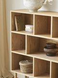 Oshawa Bücherschrank MDF/Eichenfurnier, natur Schrank Living Nordic