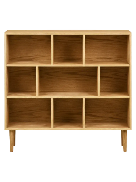 Oshawa Bücherschrank MDF/Eichenfurnier, natur Schrank Living Nordic