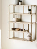 Lanciano Wandregal Metall, beige Regal Living Nordic