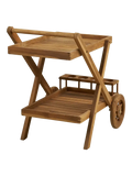 Pasaku Servierwagen Teak Teak, natur Servierwagen Living Nordic