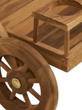Pasaku Servierwagen Teak Teak, natur Servierwagen Living Nordic