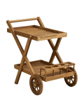 Pasaku Servierwagen Teak Teak, natur Servierwagen Living Nordic