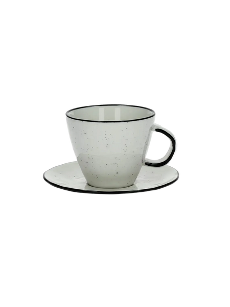 Tasse | POMAX Basil Tasse mit Untertasse - von POMAX online kaufen bei LIVINGforme.