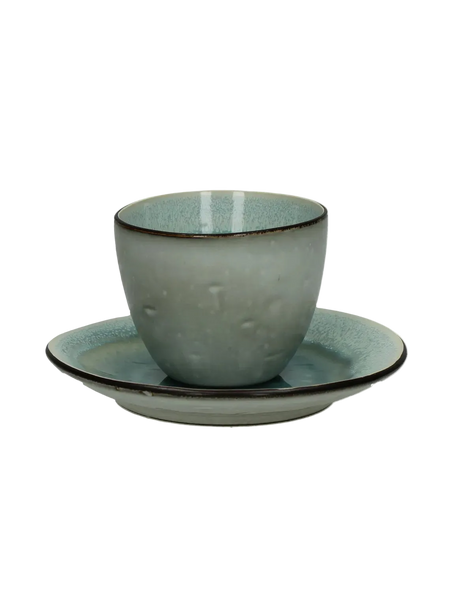 Tasse | POMAX Kimo Tasse mit Untertasse - von POMAX online kaufen bei LIVINGforme.