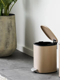 Lodi Treteimer Metall, beige, 3l Badaccessoire Living Nordic