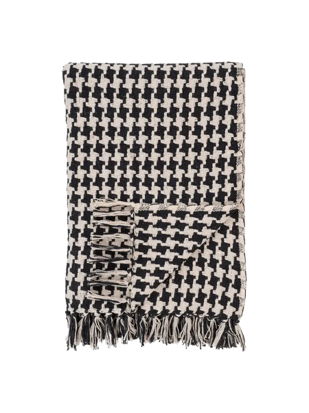 Side Plaid schwarz/beige Plaid Living Nordic