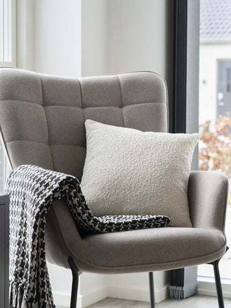 Savannah Kissen Bouclé, beige Kissen Living Nordic