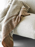 Almora Plaid beige/goldorange Plaid Living Nordic
